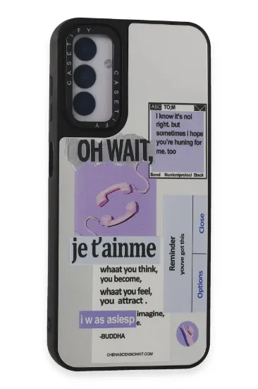 Newface Samsung Galaxy M14 5G Kılıf Mirror Desenli Kapak - Mirror - 4 resmi