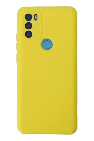 Newface General Mobile GM 21 Plus Kılıf Nano içi Kadife Silikon - Sarı resmi