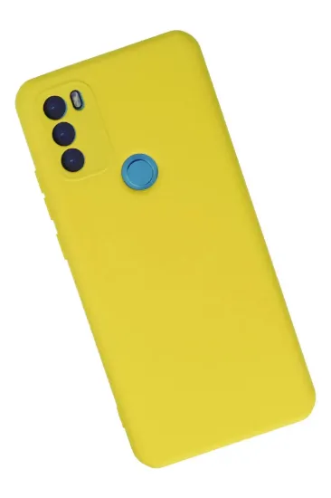 Newface General Mobile GM 21 Plus Kılıf Nano içi Kadife Silikon - Sarı resmi