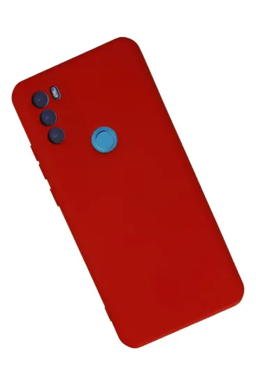 Newface General Mobile GM 21 Plus Kılıf Nano içi Kadife Silikon - Kırmızı resmi