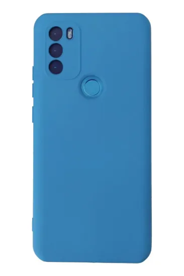 Newface General Mobile GM 21 Plus Kılıf Nano içi Kadife Silikon - Mavi resmi