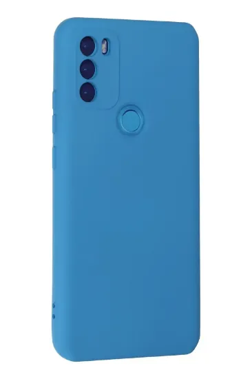 Newface General Mobile GM 21 Plus Kılıf Nano içi Kadife Silikon - Mavi resmi