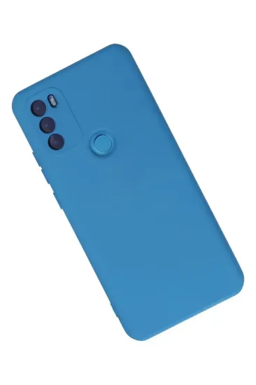 Newface General Mobile GM 21 Plus Kılıf Nano içi Kadife Silikon - Mavi resmi