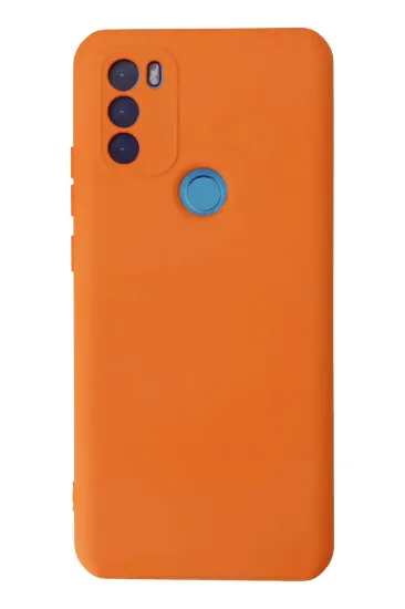 Newface General Mobile GM 21 Plus Kılıf Nano içi Kadife Silikon - Turuncu resmi