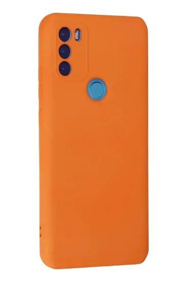 Newface General Mobile GM 21 Plus Kılıf Nano içi Kadife Silikon - Turuncu resmi