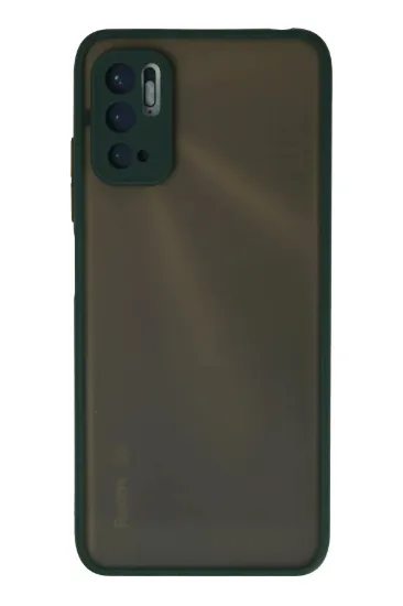 Newface Xiaomi Redmi Note 10 5G Kılıf Montreal Silikon Kapak - Yeşil resmi