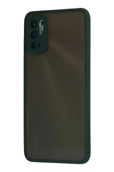 Newface Xiaomi Redmi Note 10 5G Kılıf Montreal Silikon Kapak - Yeşil resmi