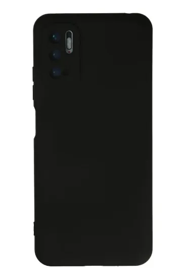Newface Xiaomi Redmi Note 10 5G Kılıf Nano içi Kadife Silikon - Siyah resmi