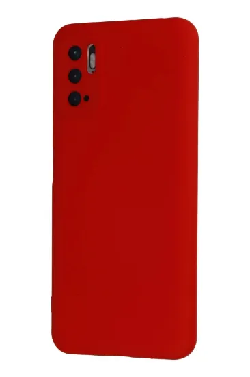 Newface Xiaomi Redmi Note 10 5G Kılıf Nano içi Kadife Silikon - Kırmızı resmi