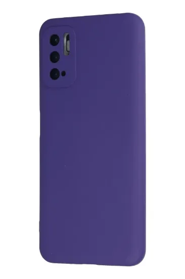 Newface Xiaomi Redmi Note 10 5G Kılıf Nano içi Kadife Silikon - Mor resmi