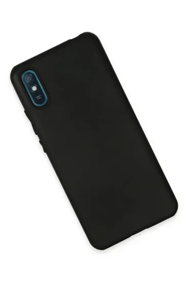 Newface Xiaomi Redmi 9A Kılıf First Silikon - Siyah resmi