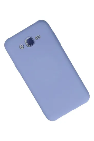 Newface Samsung Galaxy J7 Kılıf Nano içi Kadife Silikon - Lila resmi