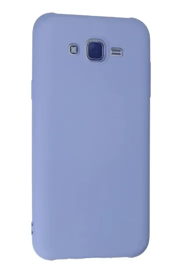 Newface Samsung Galaxy J7 Kılıf Nano içi Kadife Silikon - Lila resmi