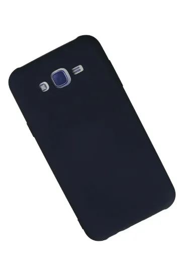 Newface Samsung Galaxy J7 Kılıf Nano içi Kadife Silikon - Lacivert resmi
