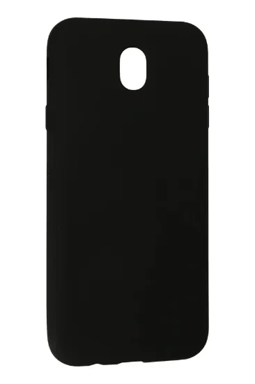 Newface Samsung Galaxy J7 Pro / J730 Kılıf Nano içi Kadife Silikon - Siyah resmi
