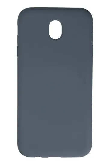 Newface Samsung Galaxy J7 Pro / J730 Kılıf Nano içi Kadife Silikon - Gri resmi