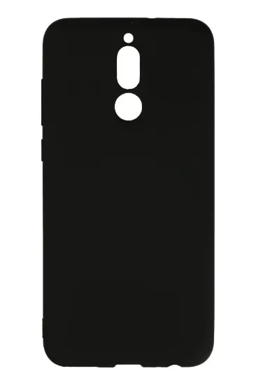 Newface Huawei Mate 10 Lite Kılıf Nano içi Kadife Silikon - Siyah resmi