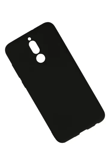 Newface Huawei Mate 10 Lite Kılıf Nano içi Kadife Silikon - Siyah resmi