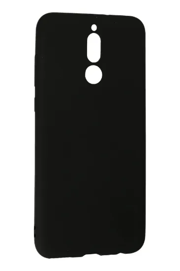 Newface Huawei Mate 10 Lite Kılıf Nano içi Kadife Silikon - Siyah resmi