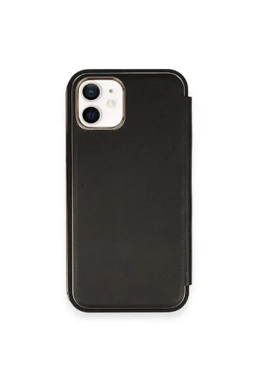 Newface iPhone 11 Kılıf Dolpin Kapaklı - Siyah resmi