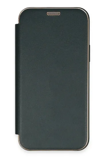 Newface iPhone 11 Kılıf Dolpin Kapaklı - Koyu Yeşil resmi