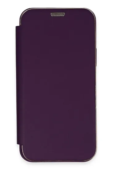Newface iPhone 11 Kılıf Dolpin Kapaklı - Derin Mor resmi