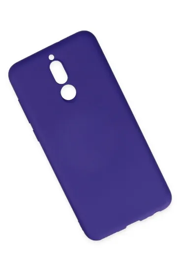 Newface Huawei Mate 10 Lite Kılıf Nano içi Kadife Silikon - Mor resmi