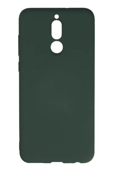 Newface Huawei Mate 10 Lite Kılıf Nano içi Kadife Silikon - Koyu Yeşil resmi