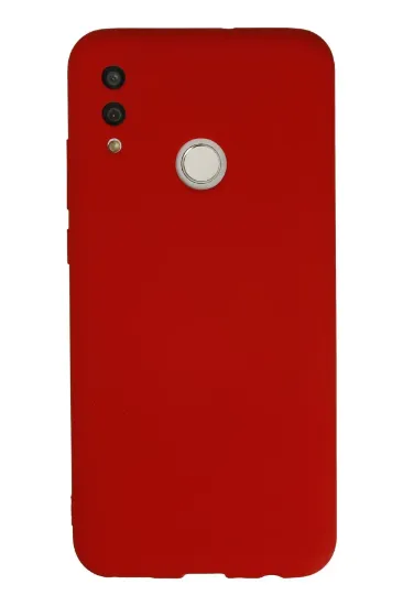 Newface Huawei P Smart 2019 Kılıf Nano içi Kadife Silikon - Kırmızı resmi