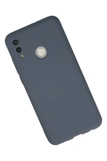 Newface Huawei P Smart 2019 Kılıf Nano içi Kadife Silikon - Gri resmi