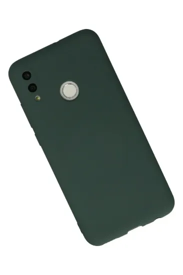 Newface Huawei P Smart 2019 Kılıf Nano içi Kadife Silikon - Koyu Yeşil resmi
