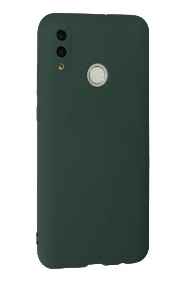 Newface Huawei P Smart 2019 Kılıf Nano içi Kadife Silikon - Koyu Yeşil resmi