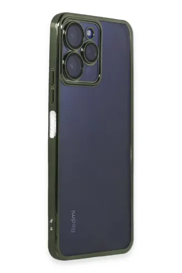 Newface Xiaomi Redmi 12 Kılıf Razer Lensli Silikon - Yeşil resmi