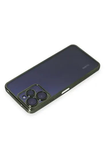 Newface Xiaomi Redmi 12 Kılıf Razer Lensli Silikon - Yeşil resmi