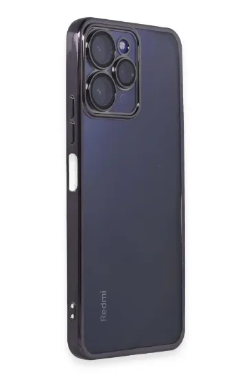 Newface Xiaomi Redmi 12 Kılıf Razer Lensli Silikon - Mor resmi