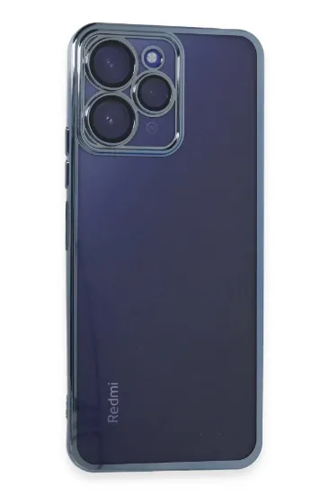 Newface Xiaomi Redmi 12 Kılıf Razer Lensli Silikon - Sierra Blue resmi