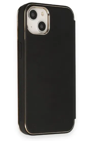 Newface iPhone 14 Kılıf Dolpin Kapaklı - Siyah resmi