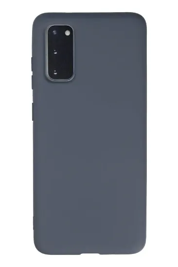 Newface Samsung Galaxy S20 Kılıf Nano içi Kadife Silikon - Gri resmi