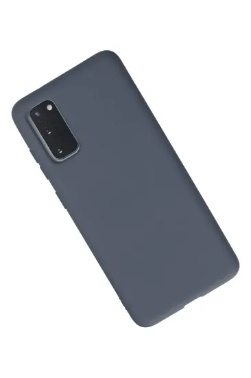 Newface Samsung Galaxy S20 Kılıf Nano içi Kadife Silikon - Gri resmi