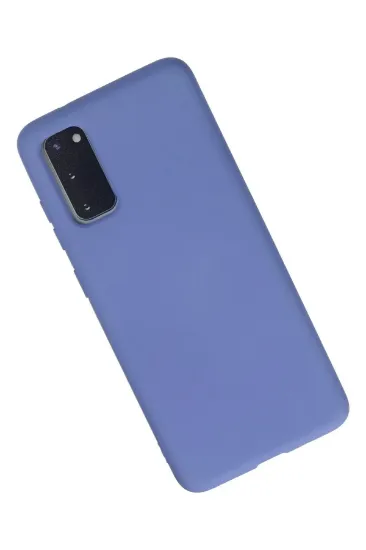 Newface Samsung Galaxy S20 Kılıf Nano içi Kadife Silikon - Lila resmi