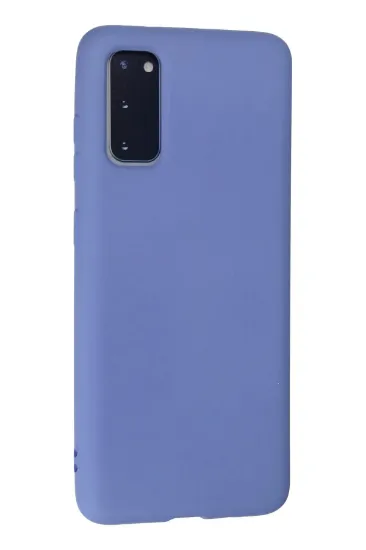 Newface Samsung Galaxy S20 Kılıf Nano içi Kadife Silikon - Lila resmi