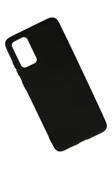 Newface Samsung Galaxy S20 Plus Kılıf Nano içi Kadife Silikon - Siyah resmi