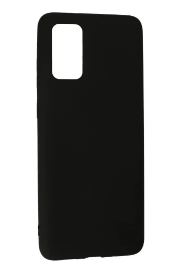 Newface Samsung Galaxy S20 Plus Kılıf Nano içi Kadife Silikon - Siyah resmi