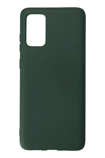 Newface Samsung Galaxy S20 Plus Kılıf Nano içi Kadife Silikon - Koyu Yeşil resmi