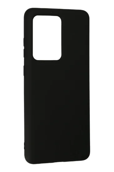 Newface Samsung Galaxy S20 Ultra Kılıf Nano içi Kadife Silikon - Siyah resmi
