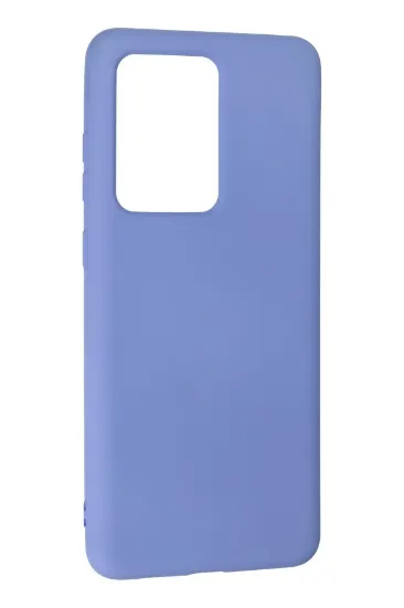 Newface Samsung Galaxy S20 Ultra Kılıf Nano içi Kadife Silikon - Lila resmi