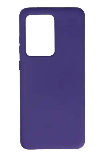 Newface Samsung Galaxy S20 Ultra Kılıf Nano içi Kadife Silikon - Mor resmi