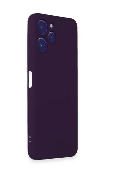 Newface Xiaomi Redmi 12 Kılıf Nano içi Kadife Silikon - Mor resmi
