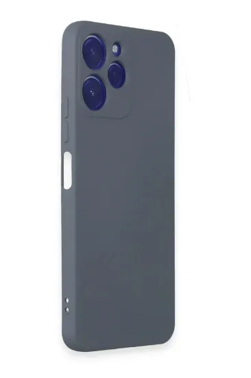 Newface Xiaomi Redmi 12 Kılıf Nano içi Kadife Silikon - Gri resmi