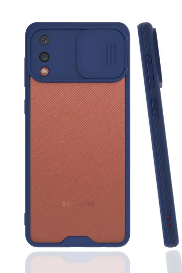 Newface Samsung Galaxy A02 Kılıf Platin Kamera Koruma Silikon - Lacivert resmi